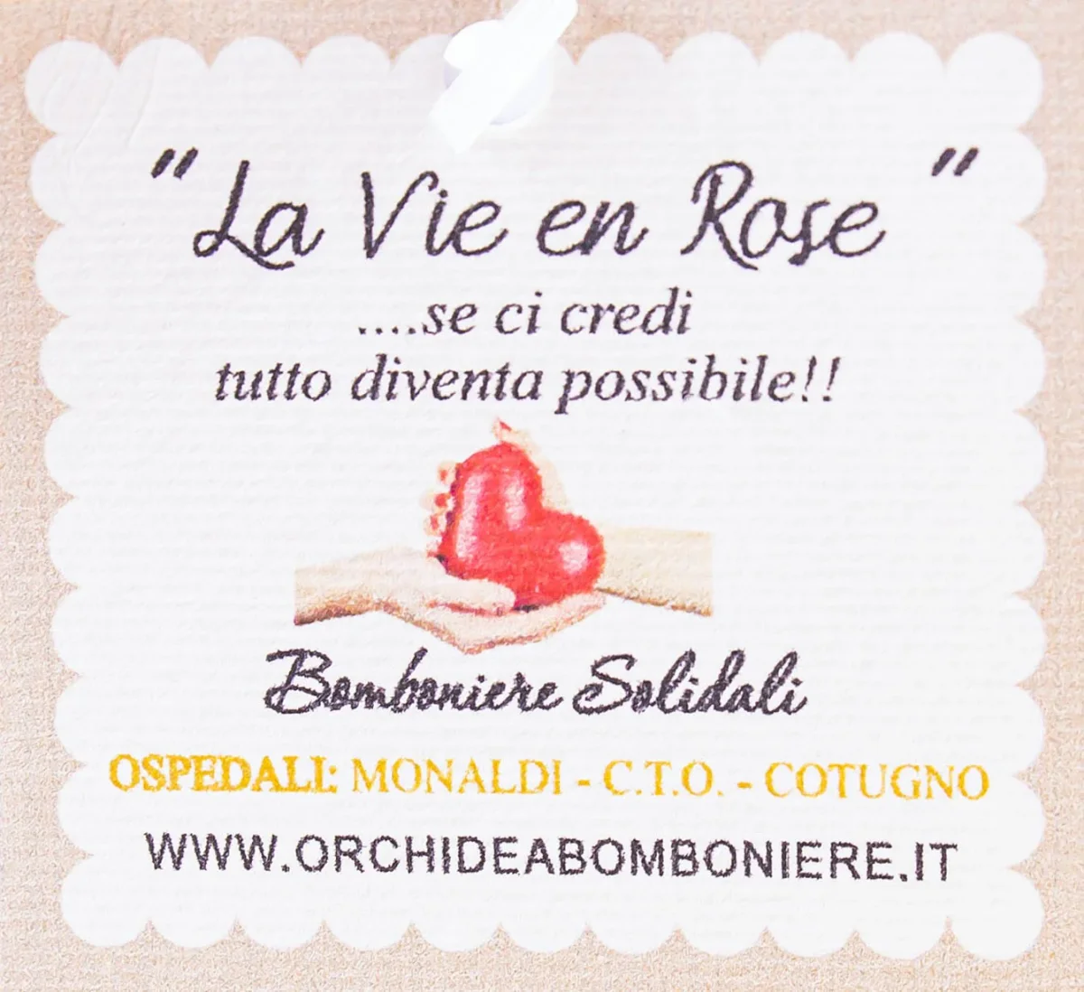 Sacchetto Cono Fucsia con Fiore e Sali Profumati La Vie en Rose - immagine 4