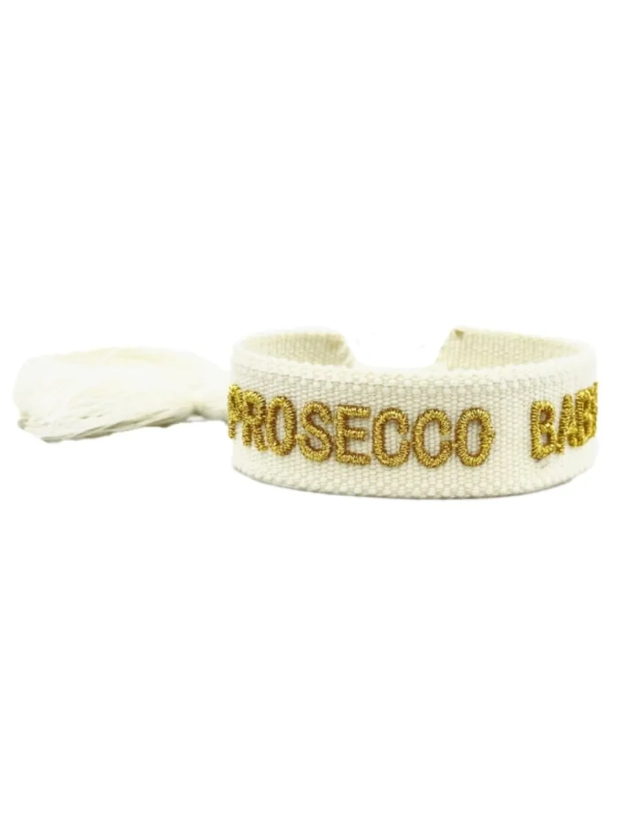 Bracciale “PROSECCO BABY” Panna e Oro