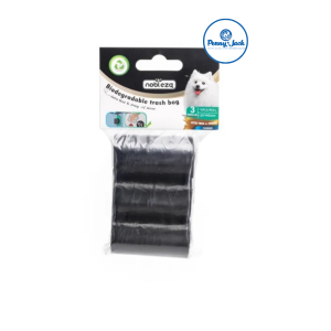 SACCHETTI IGIENICI BIODEGRADABILI NERI 3 ROTOLINI (15 sacchetti a rotolino)