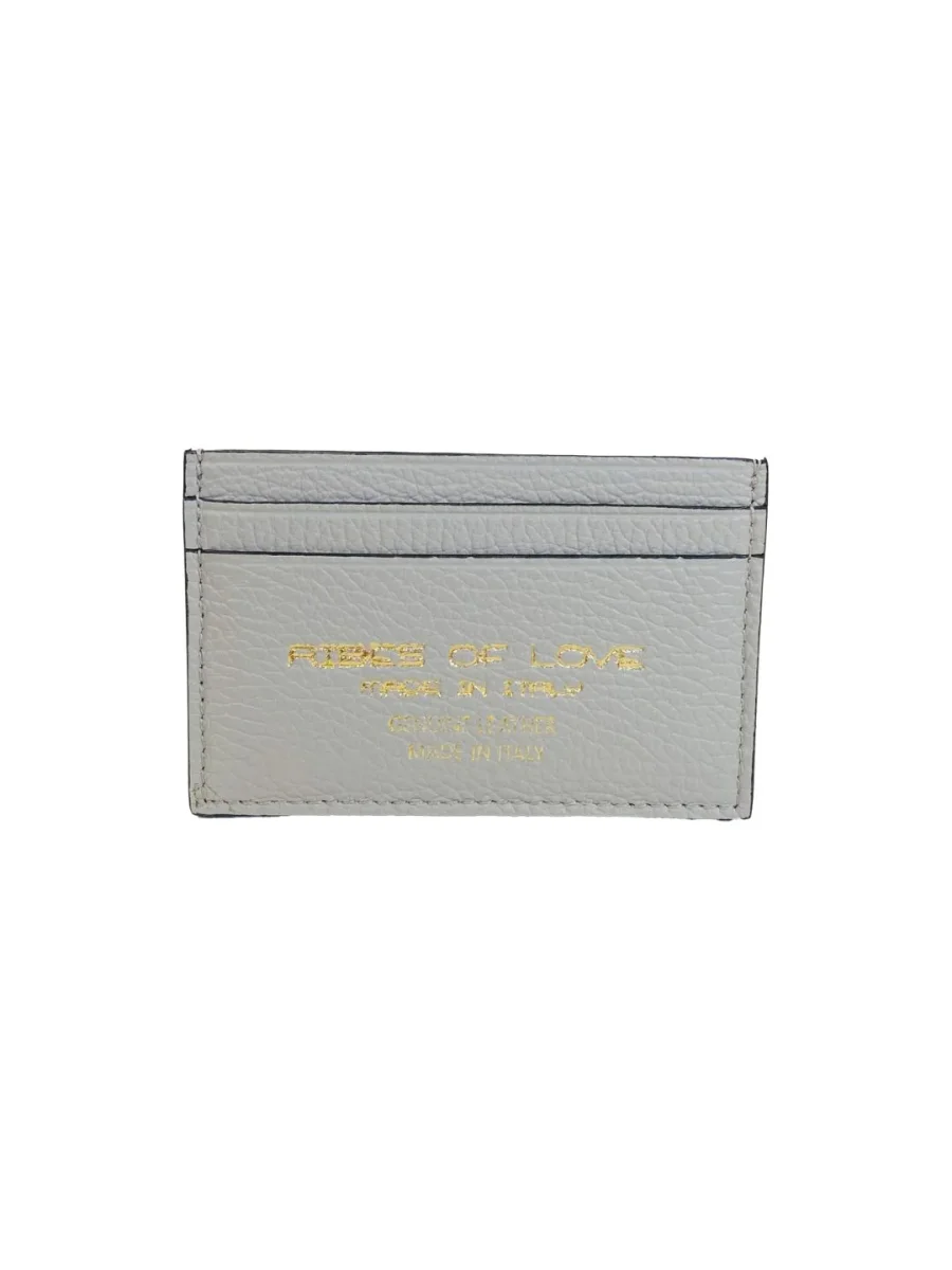 PORTACARTE IN PELLE GRIGIO CHIARO 131