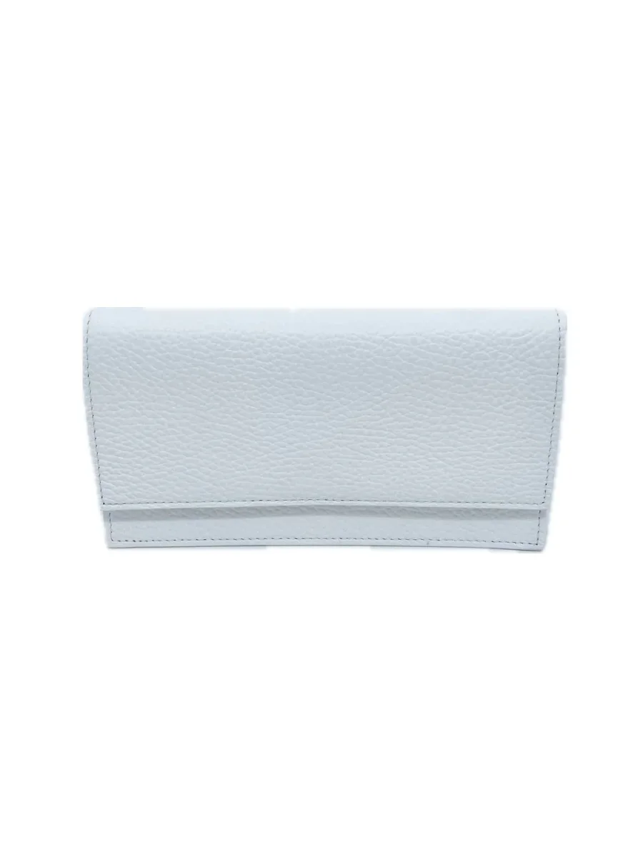 PORTAFOGLIO CON PORTACELLULARE IN PELLE BIANCO 5031