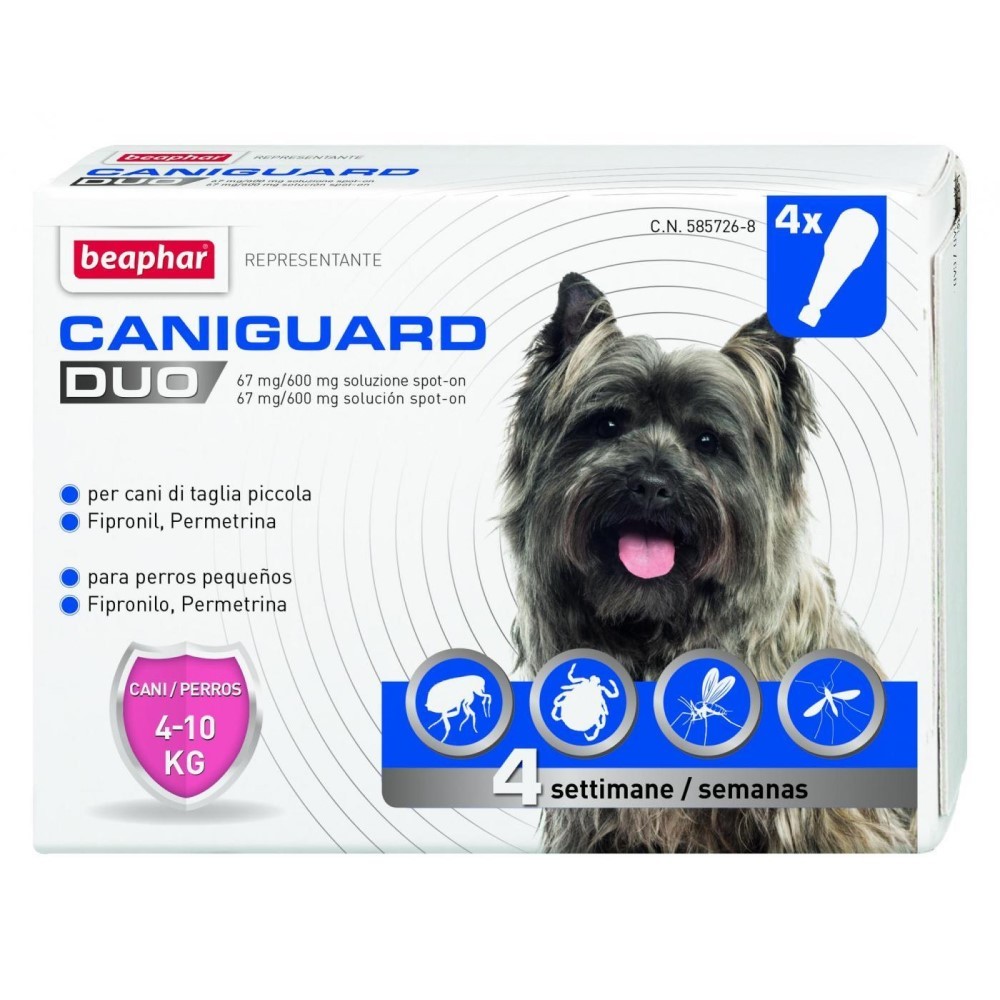 BEAPHAR CANIGUARD DUO CANE 4-10  kg  4 PIP.