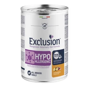 EXCLUSION CANE HYPOALLERGENIC ANATRA E PATATE ALL BREEDS GR 400 X 24