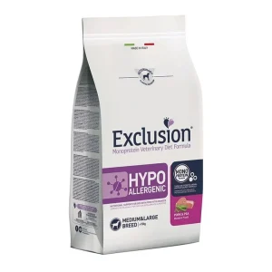 EXCLUSION CANE HYPOALLERGENIC MAIALE E PISELLI MEDIUM e LARGE KG 2