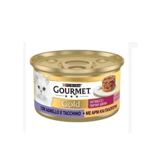 GOURMET GOLD INTRECCI DI GUSTO TACCHINO E AGNELLO GR 85X24