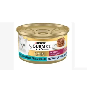 GOURMET GOLD INTRECCI DI GUSTO TONNO E PESCE DELL’OCEANO GR 85X24