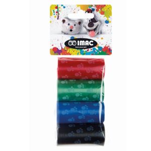 4 ROTOLI DA 20 SACCHETTI CON ZAMPETTE