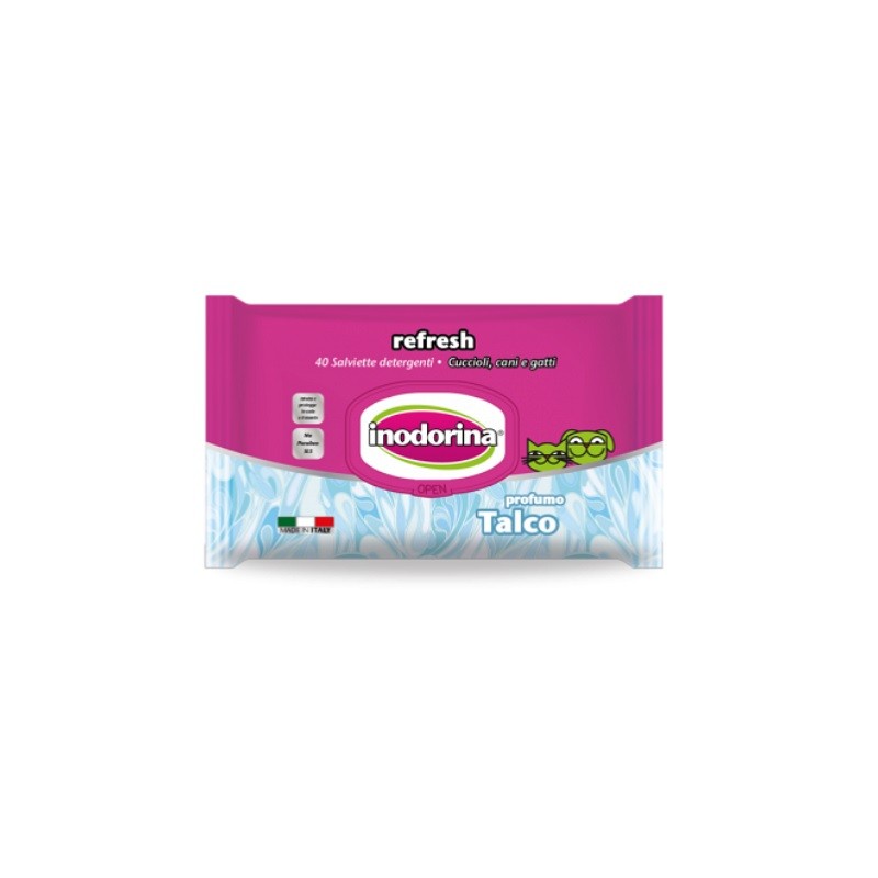 INODORINA SALVIETTE REFRESH TALCO 40 PZ