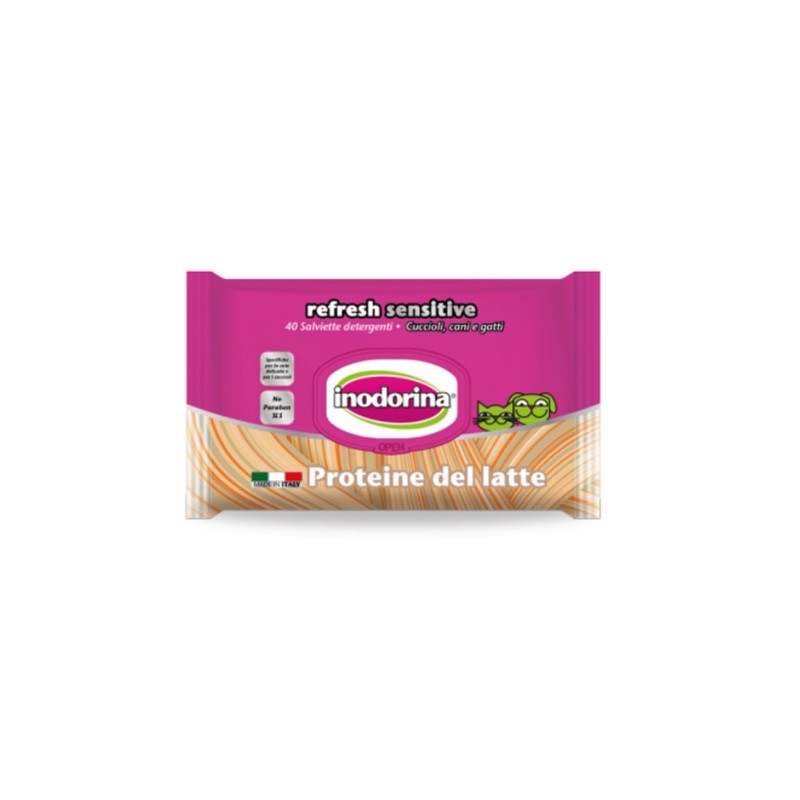 INODORINA SALVIETTE SENSITIVE PROTEINE DEL LATTE 40 PZ